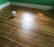 Bona Traffic HD finish jug on refinished old heart pine wood flooring