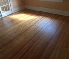 Old heart pine wood flooring after refinishing