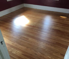 Old heart pine wood flooring after refinishing