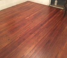 Old heart pine wood flooring refinished