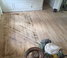 Sanding old red oak wooden floors