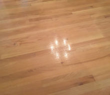 Applying Bona finish to whitewashed red oak wood flooring