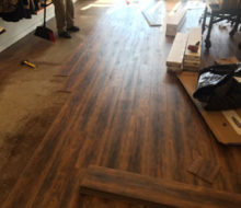 Installing wood look vinyl plank flooring