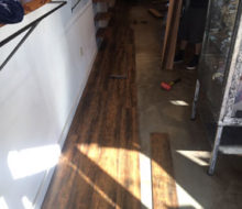 Installing wood look vinyl plank flooring