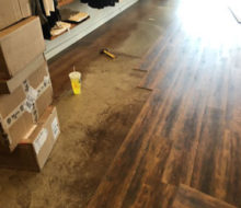 Installing wood look vinyl plank flooring