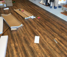 Installing wood look vinyl plank flooring