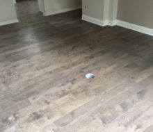 Installing birch wood flooring