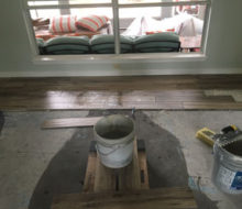 Installing hickory wood look floor tile