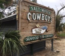 Saltwater Cowboys restaurant - Seafood and BBQ - St. Augustine, Florida.