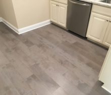 Maple flooring installed