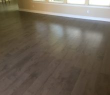 Maple flooring installed