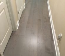 Maple flooring installed