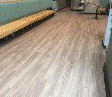 New vinyl plank flooring installed in Manatee Cafe