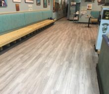New vinyl plank flooring installed in Manatee Cafe