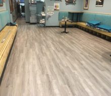 New vinyl plank flooring installed in Manatee Cafe