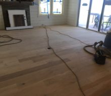 Installed character grade White Oak flooring