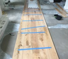 installing wire brushed white oak flooring