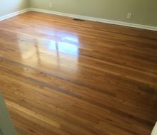 Refinished solid red oak clear grade flooring