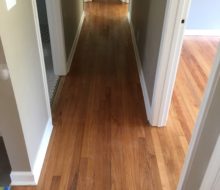 Refinished solid red oak clear grade flooring