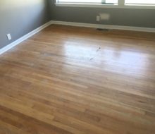 Water damaged solid red oak clear grade flooring