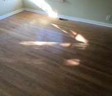 Water damaged solid red oak clear grade flooring