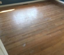 Water damaged solid red oak clear grade flooring