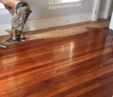 Applying polyurethane finish