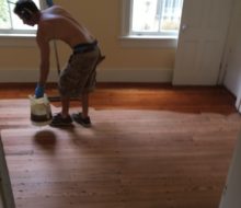 Applying polyurethane finish