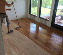Refinishing hickory flooring
