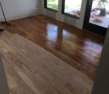 Refinishing hickory flooring