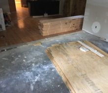 plywood for wood flooring prep in addition