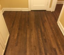 Red Oak clear grade flooring - stained & refinished