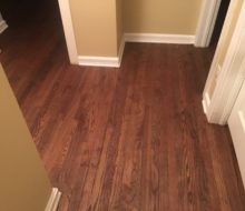 Red Oak clear grade flooring - stained & refinished