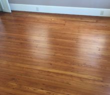 Refinished water damaged old heart pine flooring