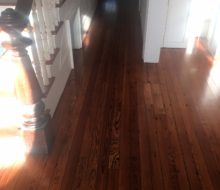 Refinished water damaged old heart pine flooring