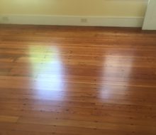 Refinished water damaged old heart pine flooring