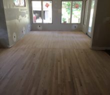 Sanded Red Oak clear grade flooring