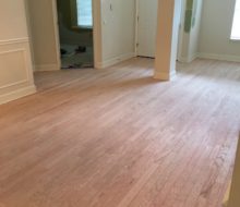 Sanded Red Oak flooring