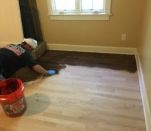 Staining Red Oak clear grade flooring