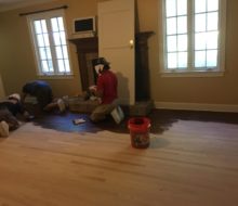 Staining Red Oak clear grade flooring