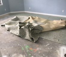 Condo carpeting removal