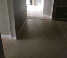 Condo tile and carpeting to be removed