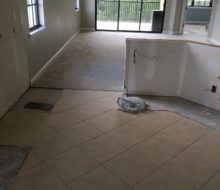 Condo tile and carpeting to be removed