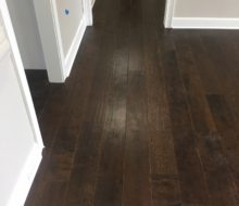 Installed Maple hardwood flooring