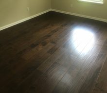 Installed Maple hardwood flooring