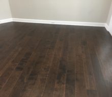 Installed Maple hardwood flooring