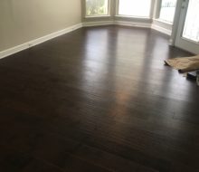 Installed Maple hardwood flooring