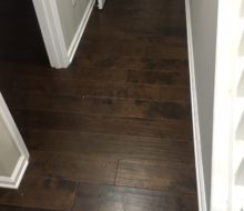 Installed Maple hardwood flooring