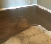 Lots of leveling - condo concrete subfloor