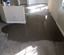 Lots of leveling - condo concrete subfloor